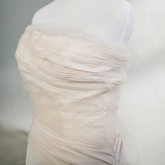 Vera Wang Couture Runway Gown Silk Taffeta Pink 2 - Picture 9 of 17